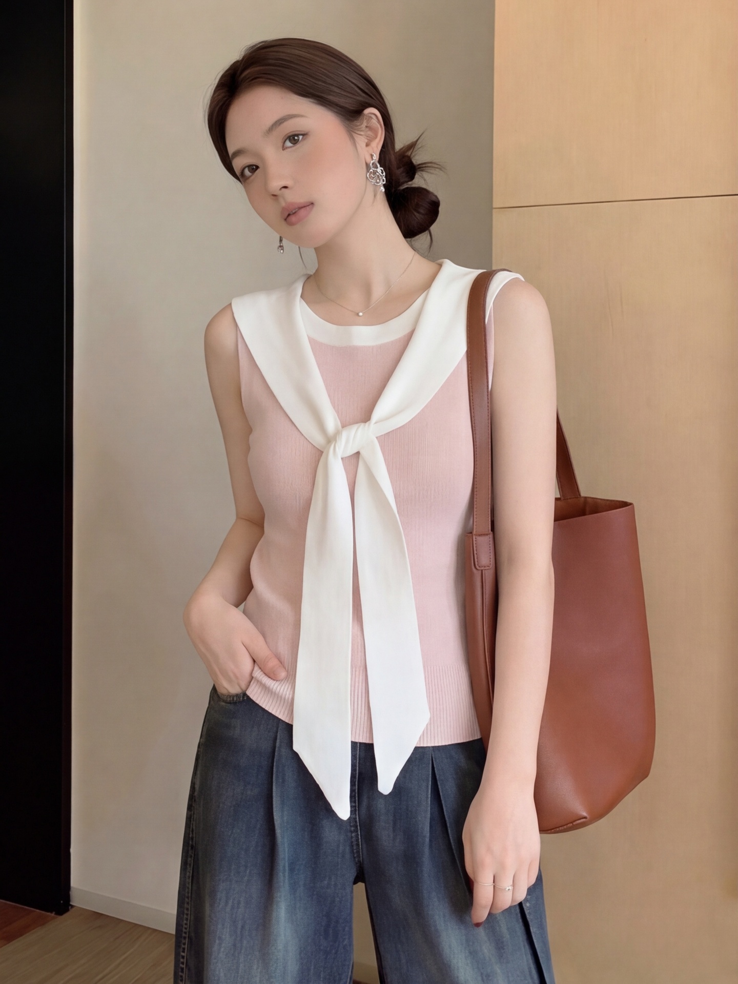 Summer Clothing Old Navy - Dopamine Pink Navy Necktie Vest Ice