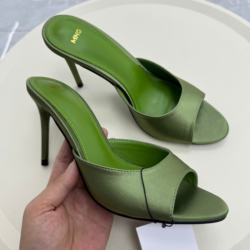 Summer Closet - FSMG Fashion 10.5cm Thick Satin High