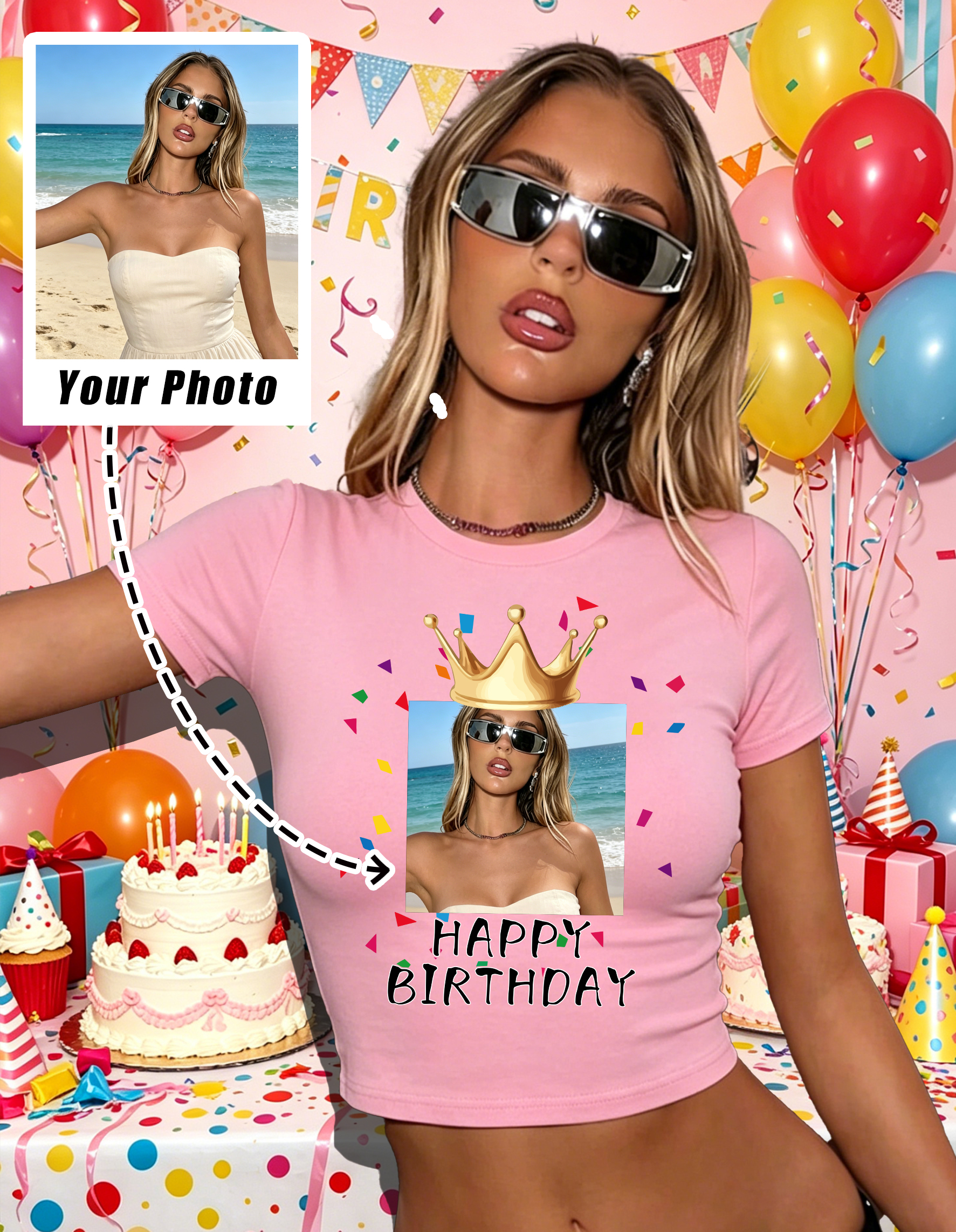 Summer Clothing Y2K - Custom Graphic Logo Slim T Shirts