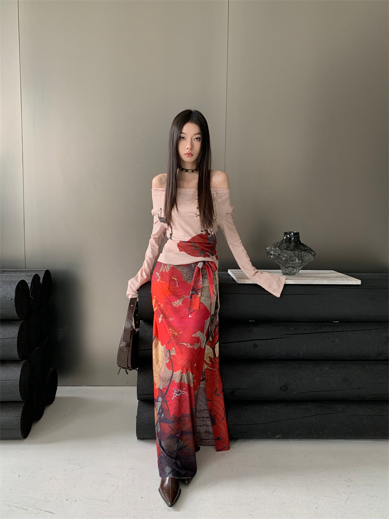 CHEERART Vintage Red Mesh Long - Summer Clothing Wraps のレビューと価格