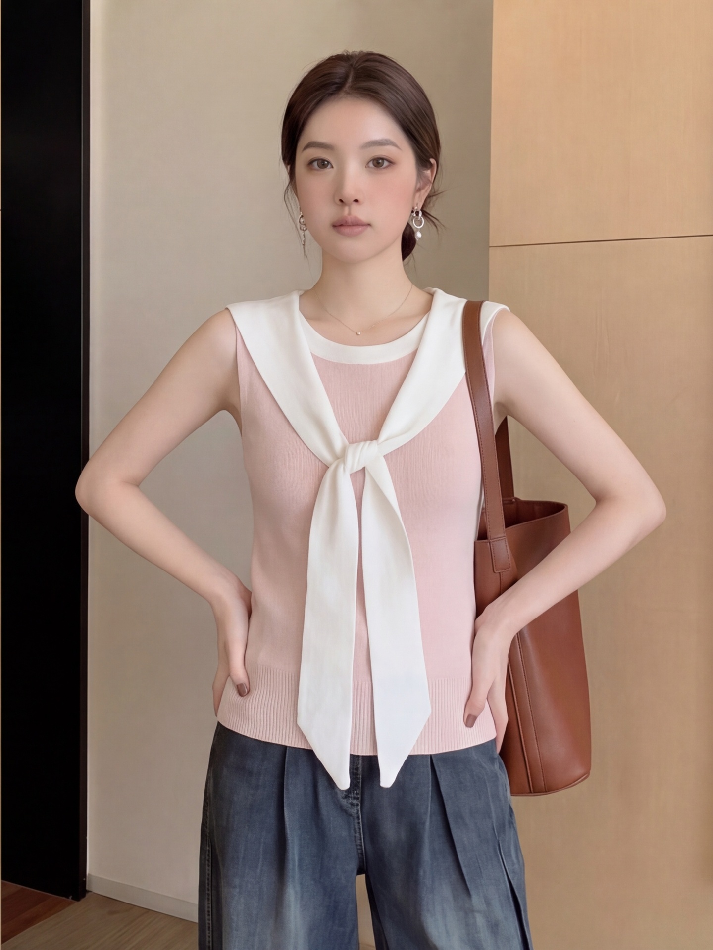 Dopamine Pink Navy Necktie Ves - Summer Clothing Old Navy のレビューと価格