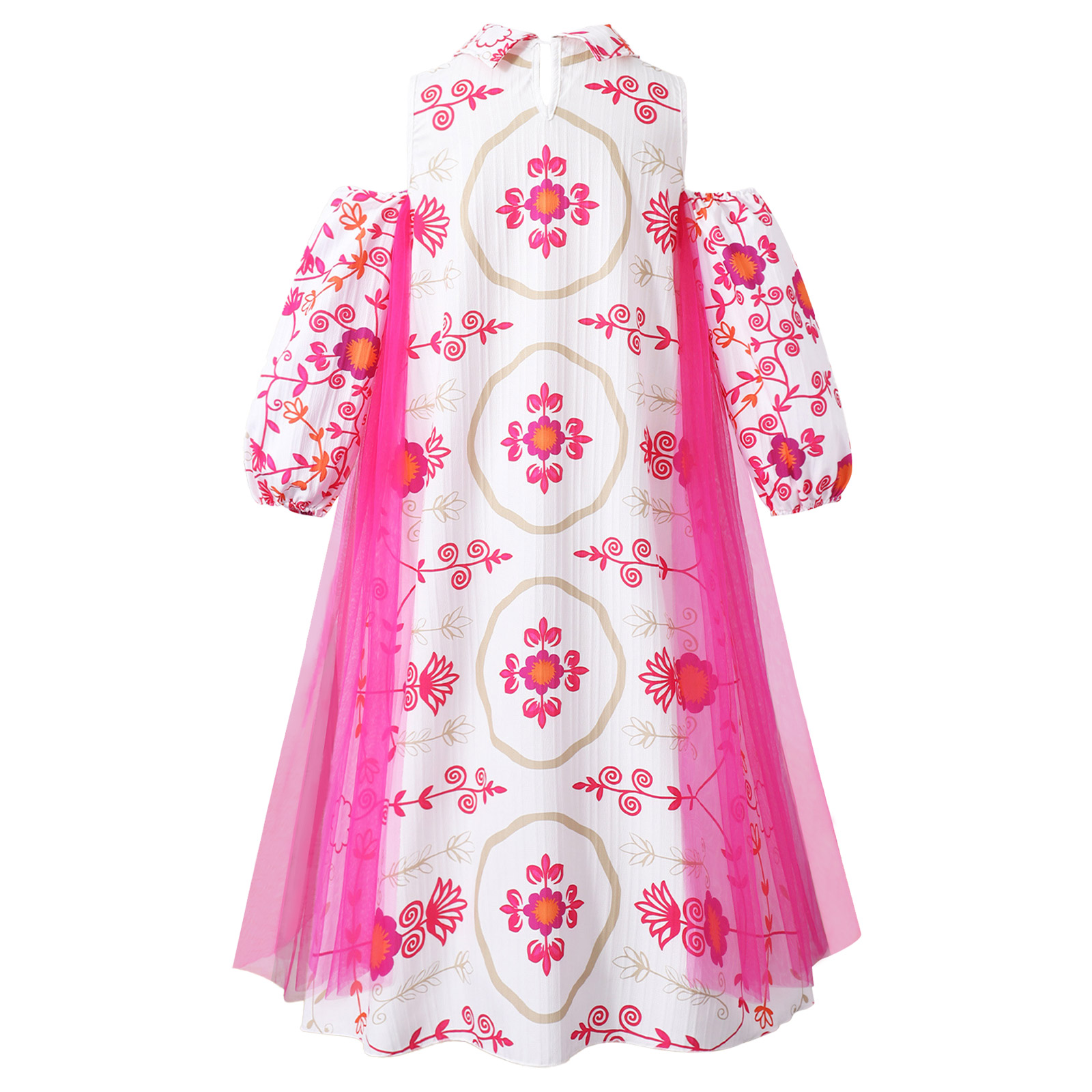 Girl Long Sleeve Mesh Patchwor - Summer Clothing For Girls のレビューと価格