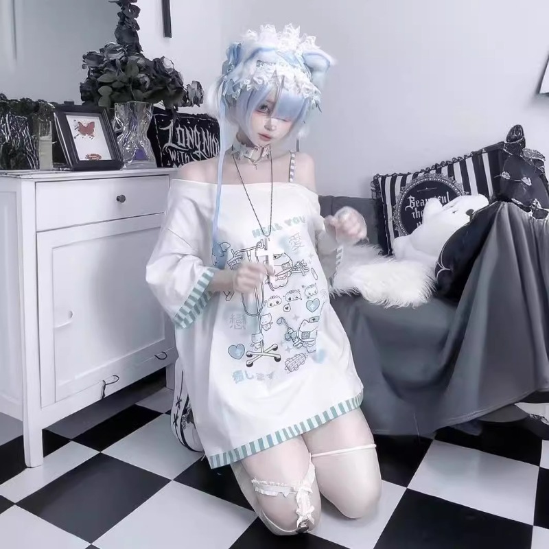 Anime Y2k Cartoon Kawaii Cat P - Summer Clothing Y2K のレビューと価格