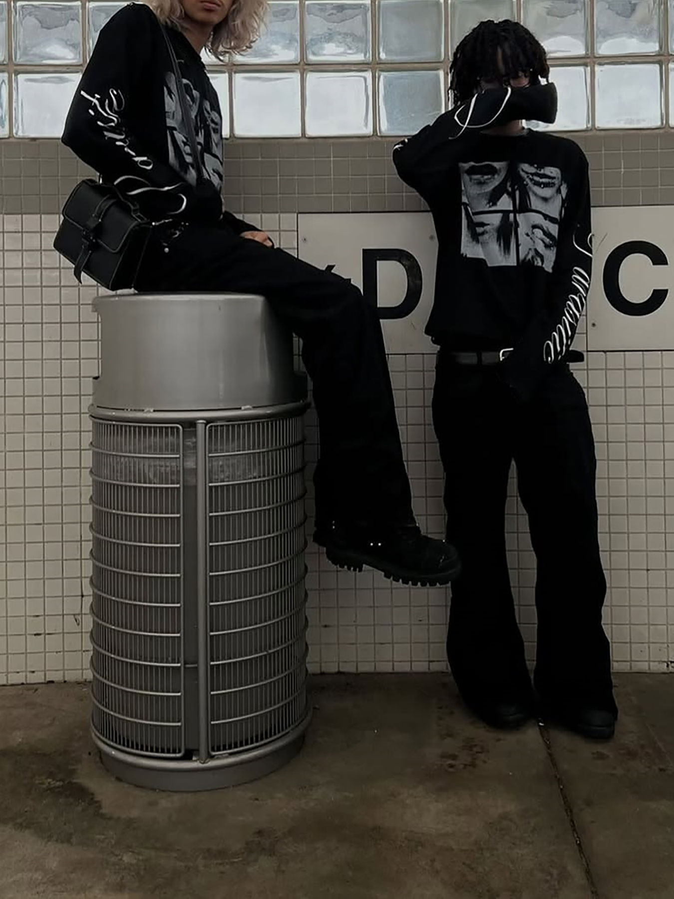 Dark style street punk unisex  - Summer Clothing Guys のレビューと価格