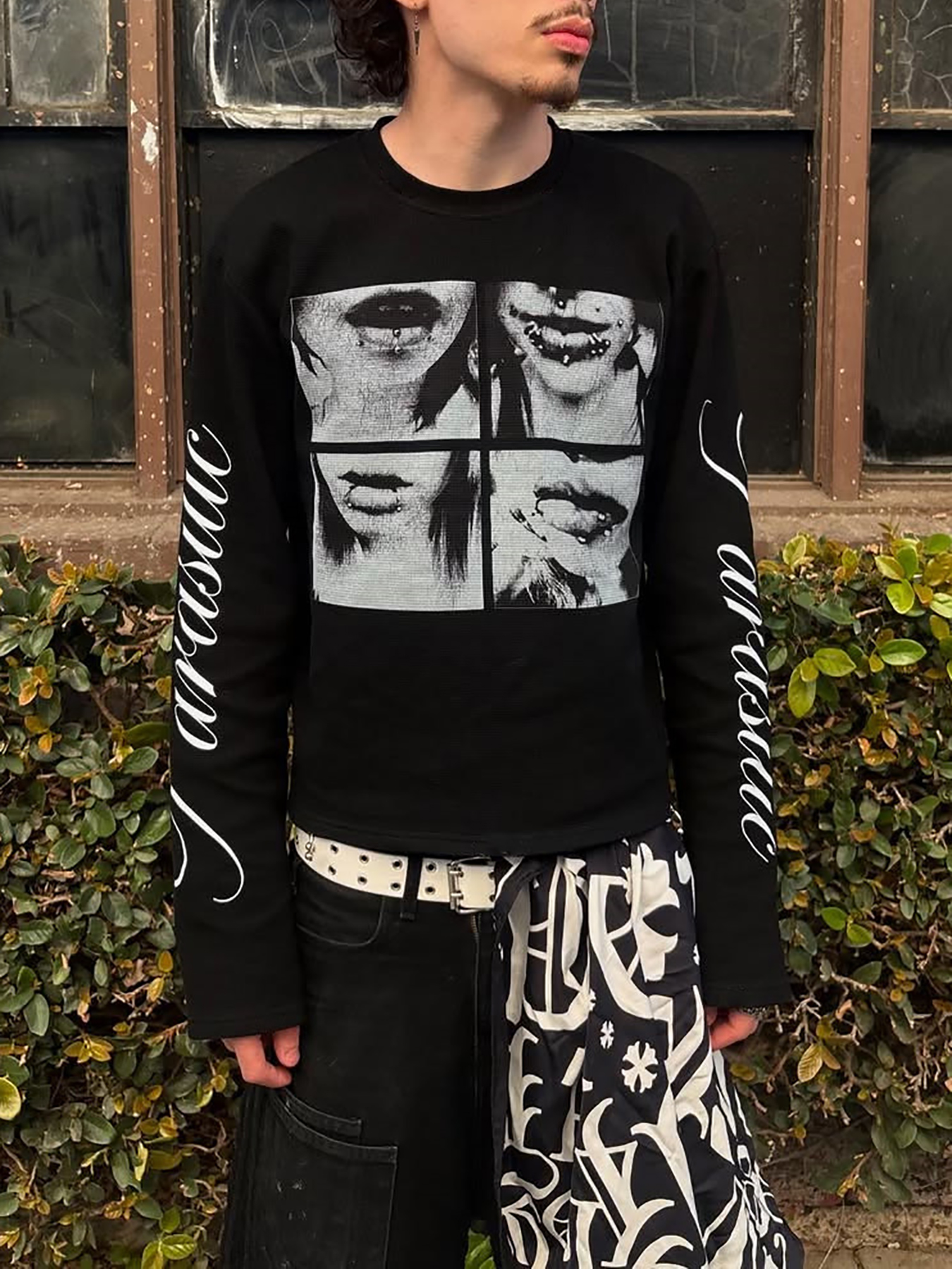 Dark style street punk unisex  - Summer Clothing Guys のレビューと価格