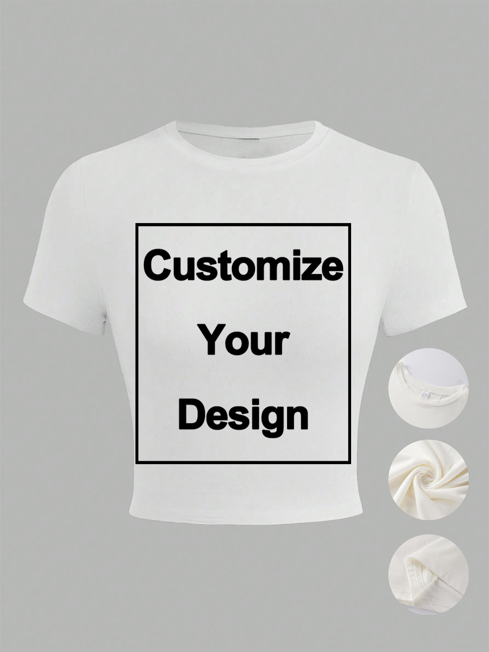 Custom Womens Cotton Crop Tops - Summer Clothing Y2K のレビューと価格