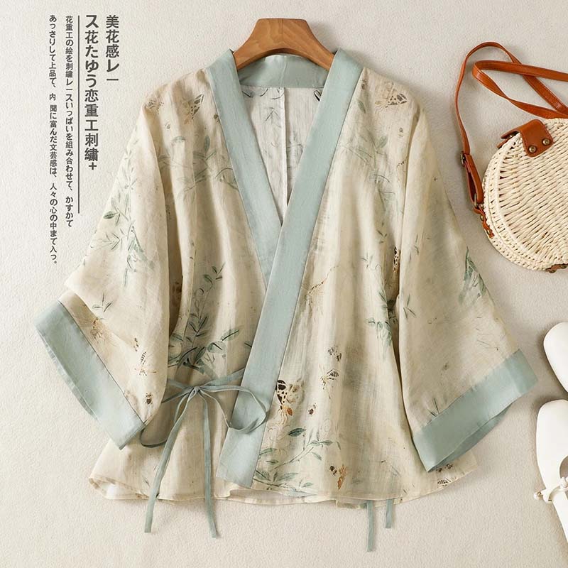Vintage Floral Printed Short K - Summer Clothing Wraps のレビューと価格