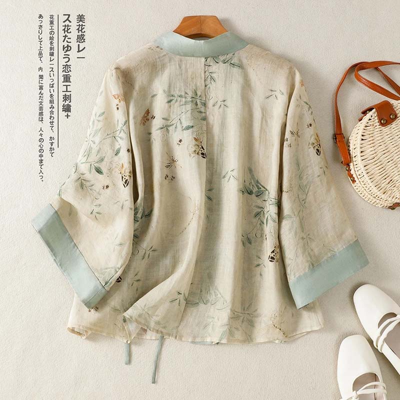 Vintage Floral Printed Short K - Summer Clothing Wraps のレビューと価格