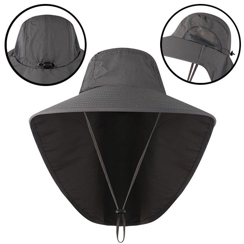 Waterproof Nylon Hat With Mesh - Sun Hat Wide Brim のレビューと価格