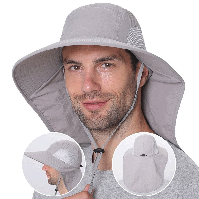 Waterproof Nylon Hat With Mesh - Sun Hat Wide Brim のレビューと価格