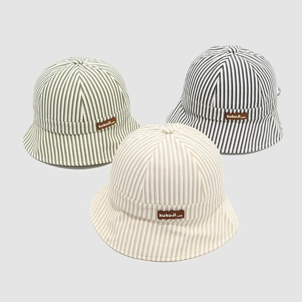 New Striped Baby Bucket Hat Ad - Sun Hat Wide Brim のレビューと価格
