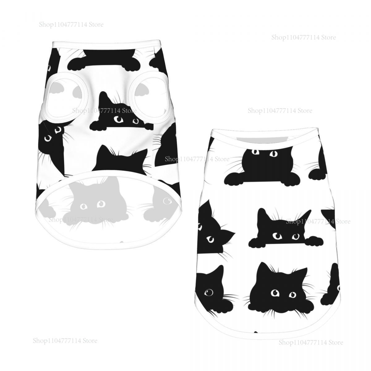Black Cats Looking Out Of The  - Summer Clothing Looks のレビューと価格