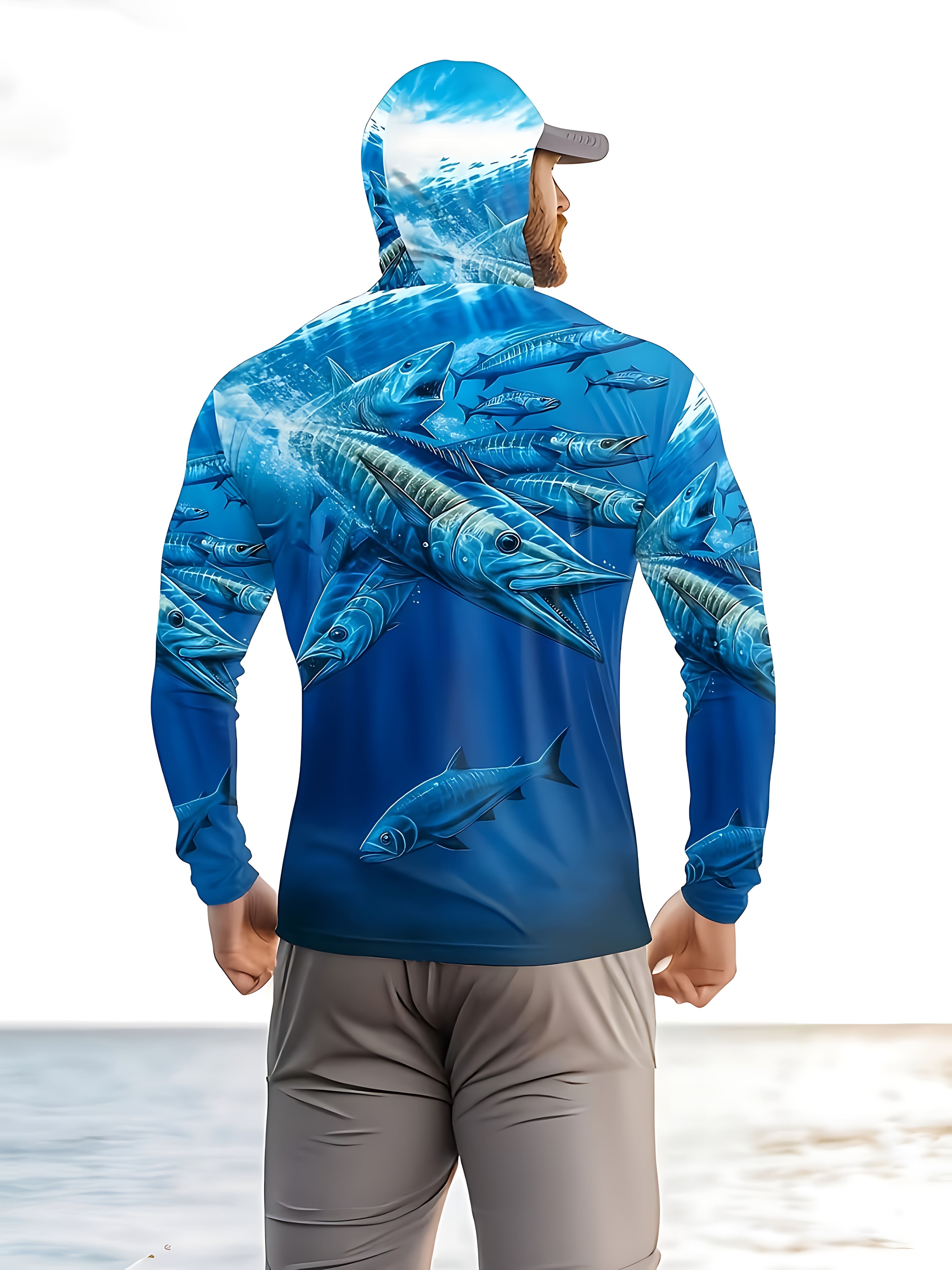 Fishing Shirt Hooded Men Fishi - Summer Clothing Trends のレビューと価格