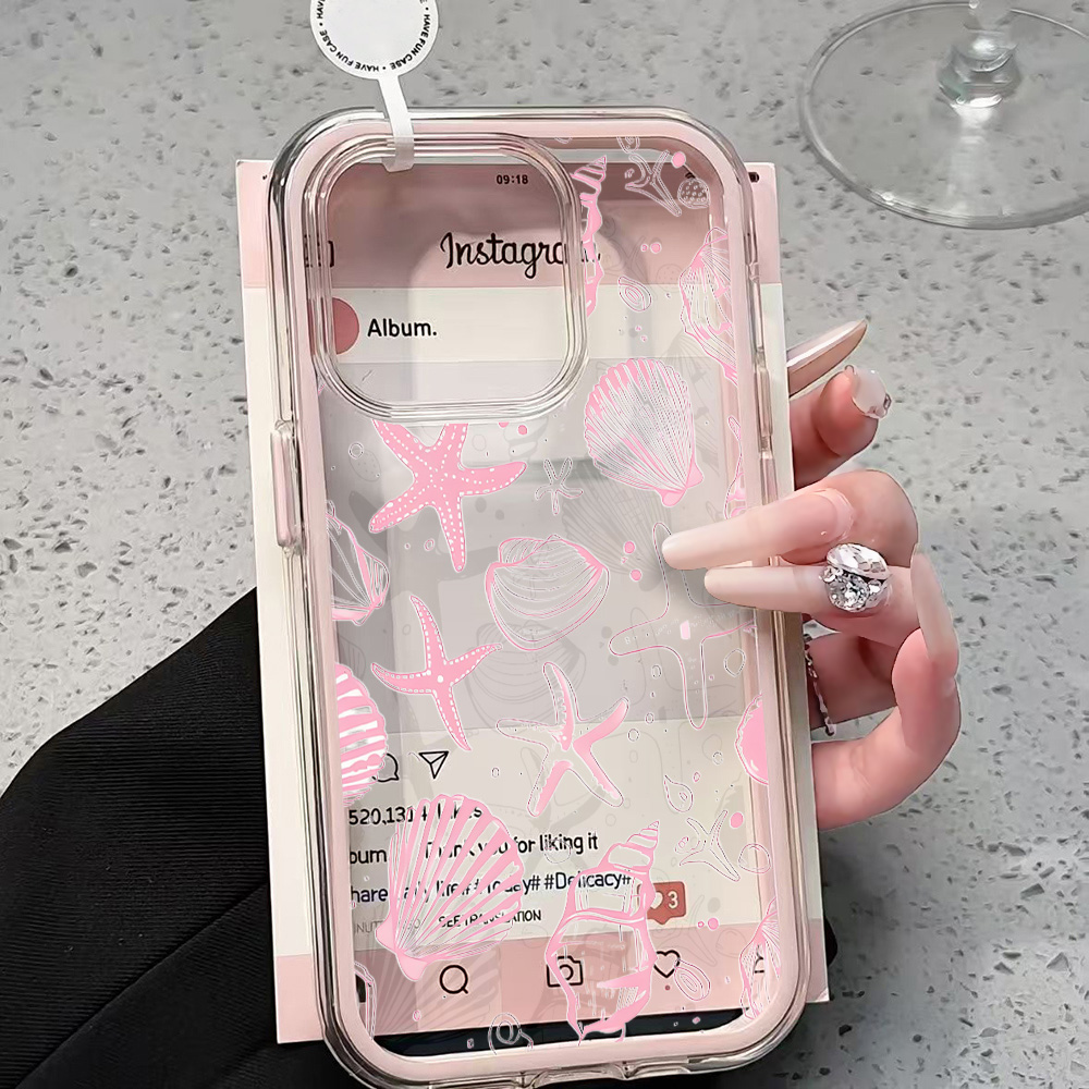 Summer Pink Seashell Clear Pho - Summer Closet のレビューと価格