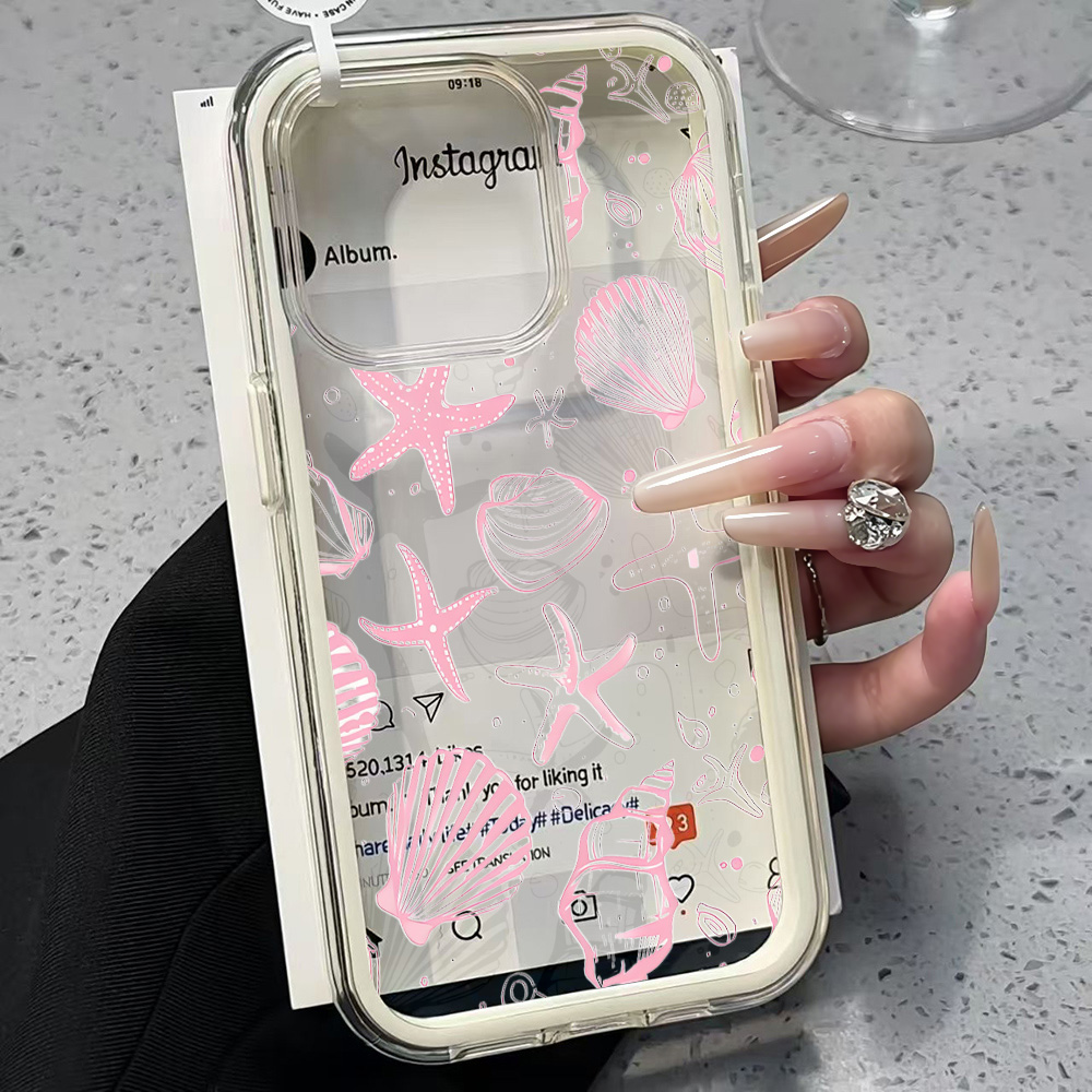 Summer Pink Seashell Clear Pho - Summer Closet のレビューと価格