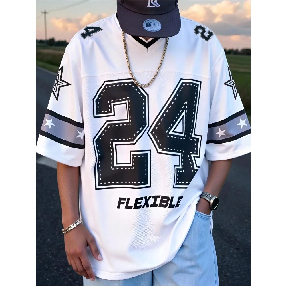2026 Summer New Men's V-Neck T - Summer Clothing Trends のレビューと価格