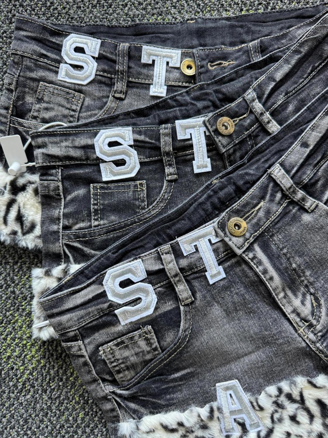 Y2k Embroidered Patch Denim Sh - Summer Clothing For Girls のレビューと価格