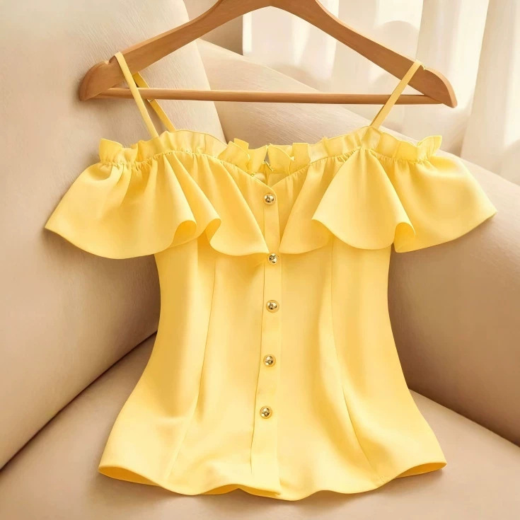 Korean Chic Look Younger Slash - Summer Clothing Looks のレビューと価格