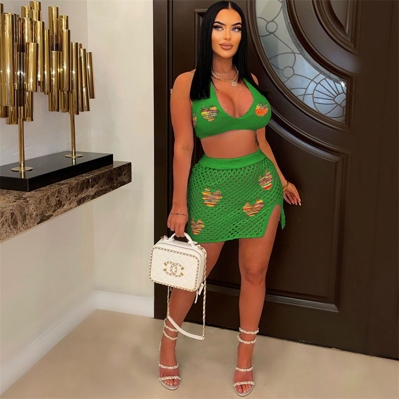 Summer Knitted Crochet Hollow  - Summer Clothing Vacation のレビューと価格
