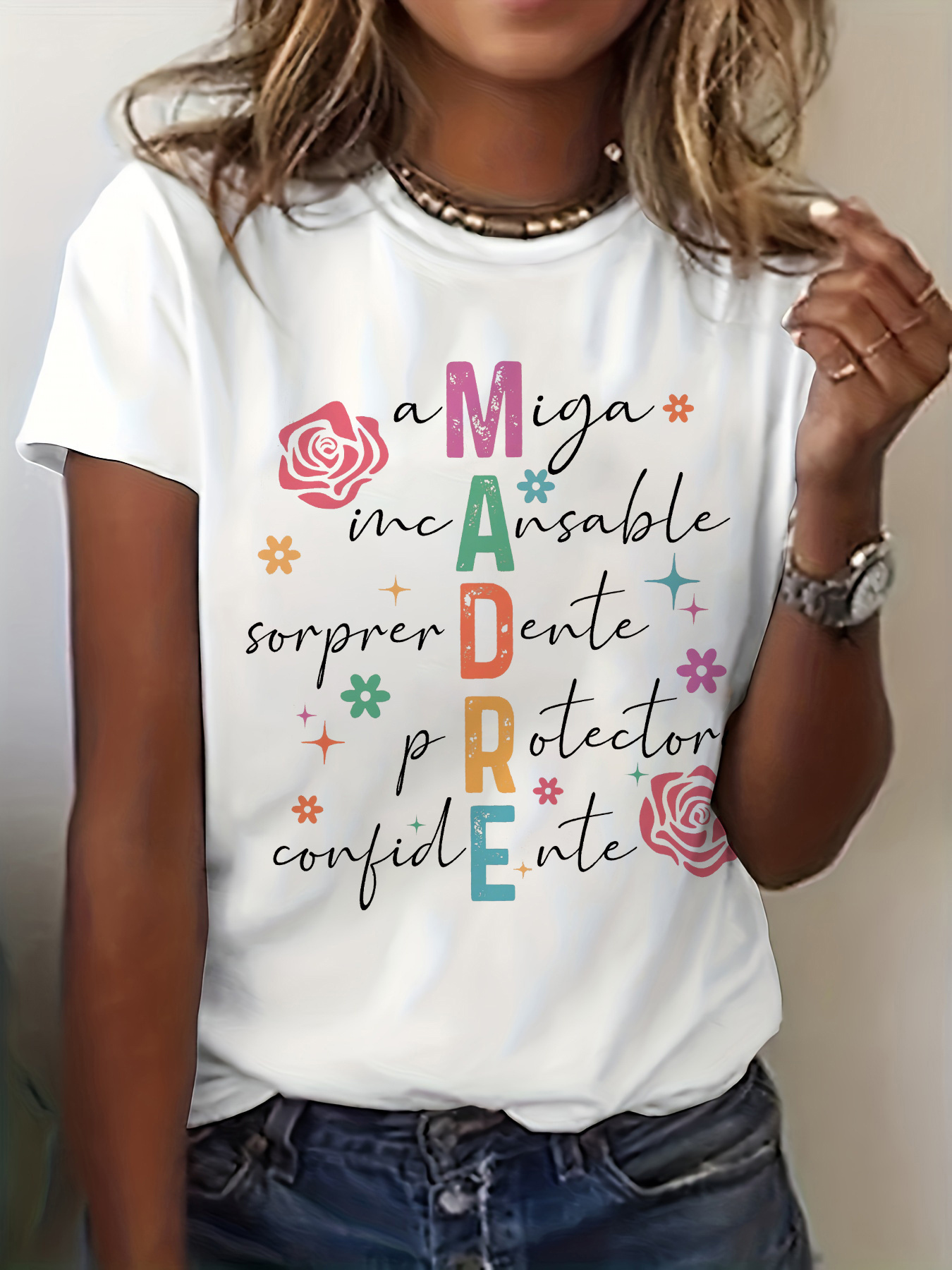Madre Spanish Mother Graphic P - Summer Clothing In Spanish のレビューと価格