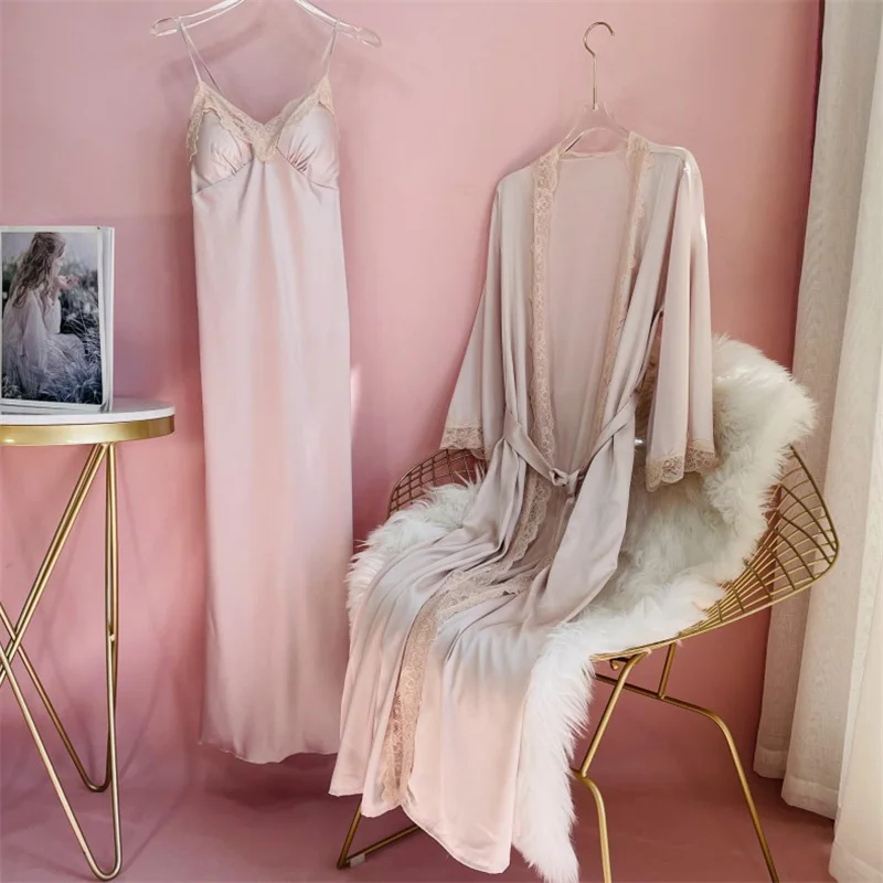New Female Long Robe Nightgown - Summer House Clothing のレビューと価格