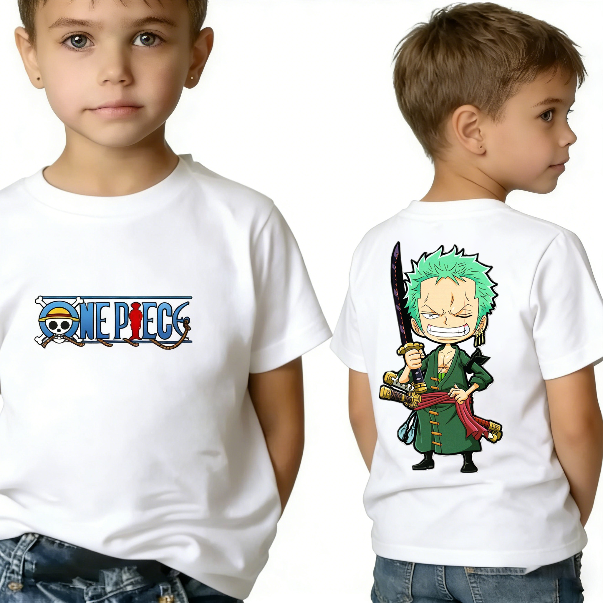 One Piece Boy's Girl's T Shirt - Summer Clothing For Japan のレビューと価格