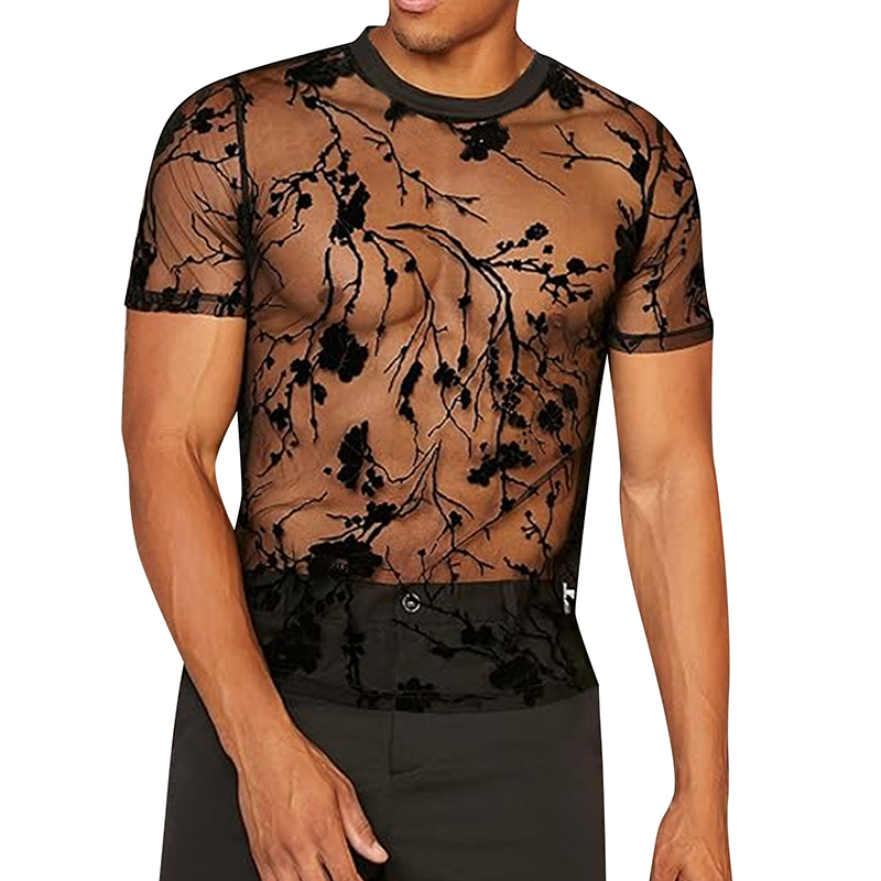 Summer Men's Clothing Mesh Lac - Summer Rose Clothing のレビューと価格