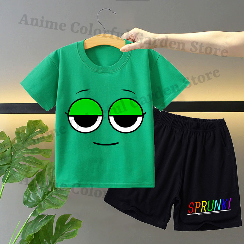 Sprunki 2pcs T-shirt and Short - Summer Clothing For Girls のレビューと価格