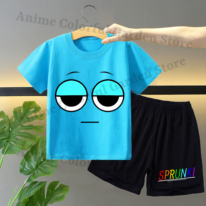 Sprunki 2pcs T-shirt and Short - Summer Clothing For Girls のレビューと価格
