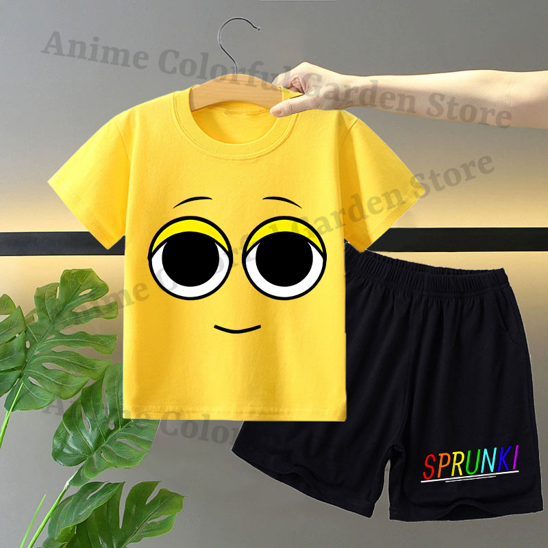 Sprunki 2pcs T-shirt and Short - Summer Clothing For Girls のレビューと価格