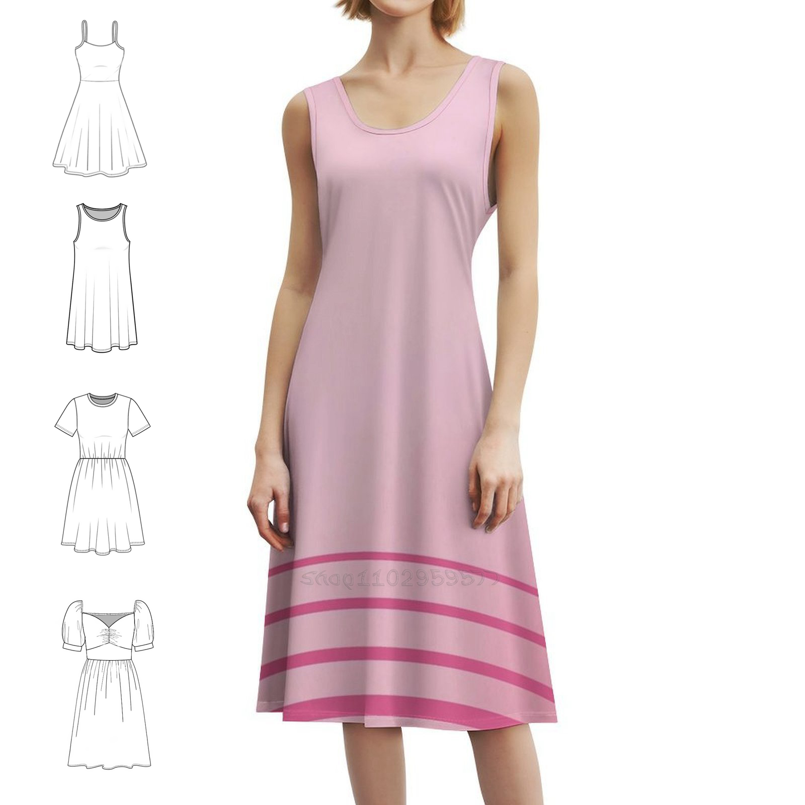 Rose Dress Women's Elegant Par - Summer Rose Clothing のレビューと価格