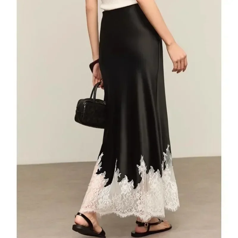 Fairy Lace-Trim Midi Skirt Hig - Summer Clothing Wraps のレビューと価格