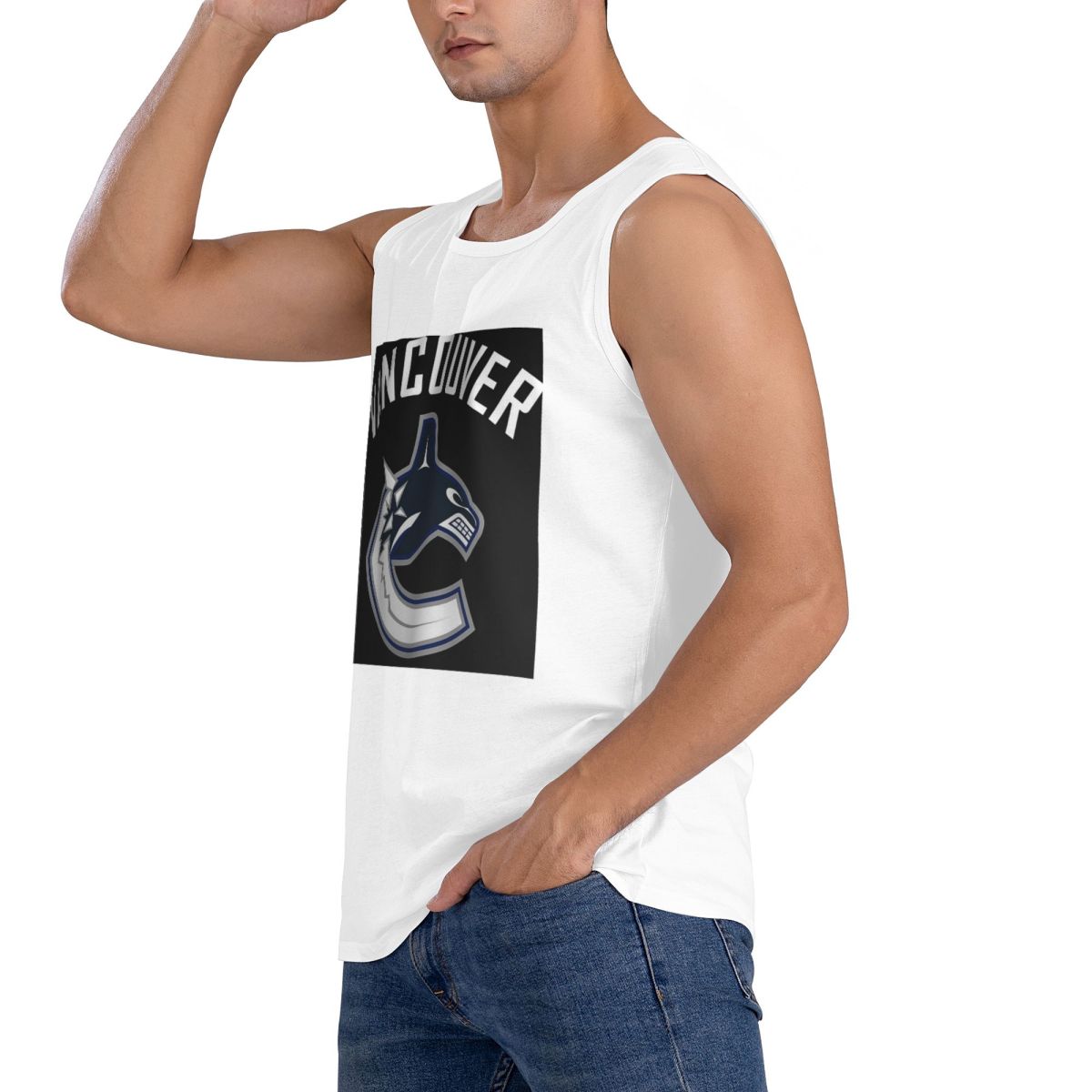 100% Cotton Vancouver Hockey C - Summer Clothing Essentials Men のレビューと価格