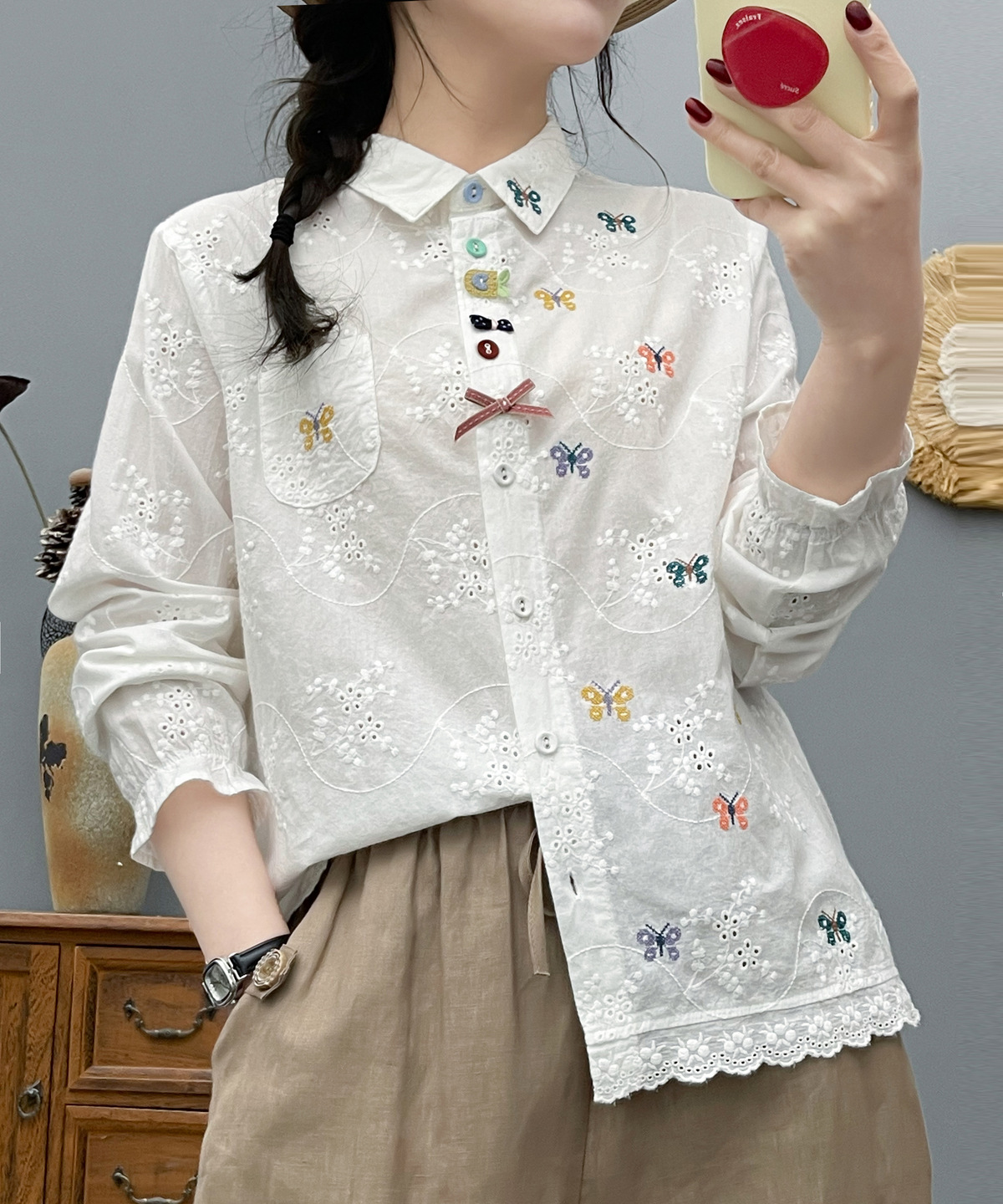 Women's Bohemian Blouse Ethnic - Summer Clothing For Japan のレビューと価格