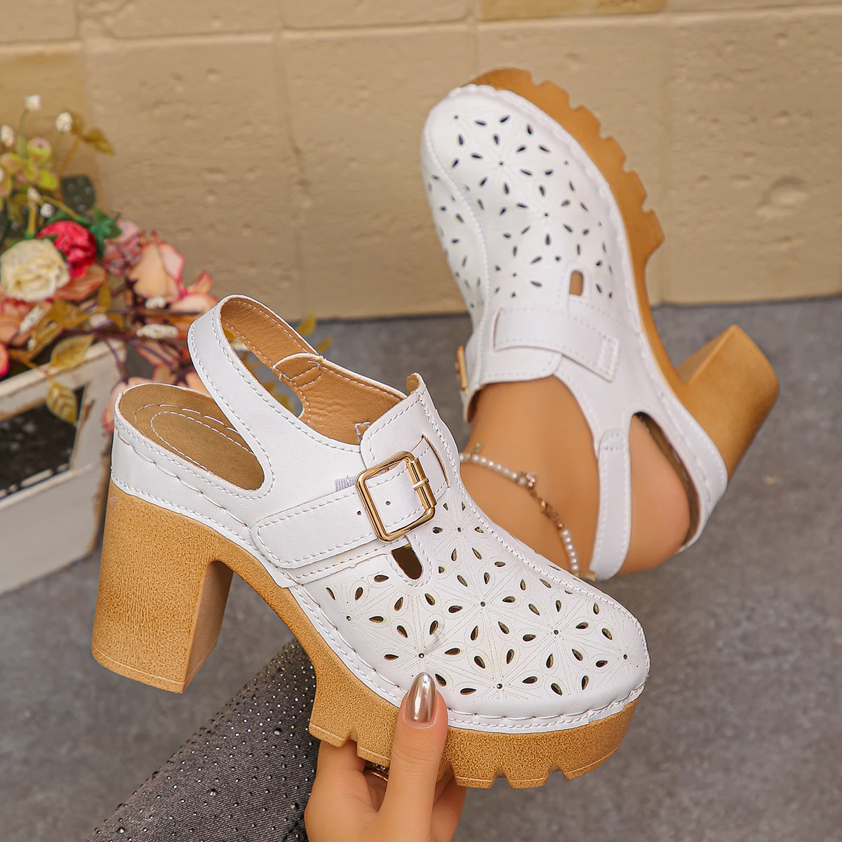 Large Size Women's Thick Heel  - Summer Closet のレビューと価格