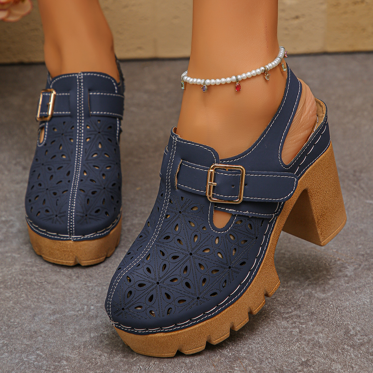 Large Size Women's Thick Heel  - Summer Closet のレビューと価格