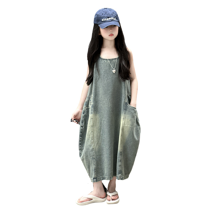 Vintage Blue Children Girls Hi - Summer Clothing For Girls のレビューと価格