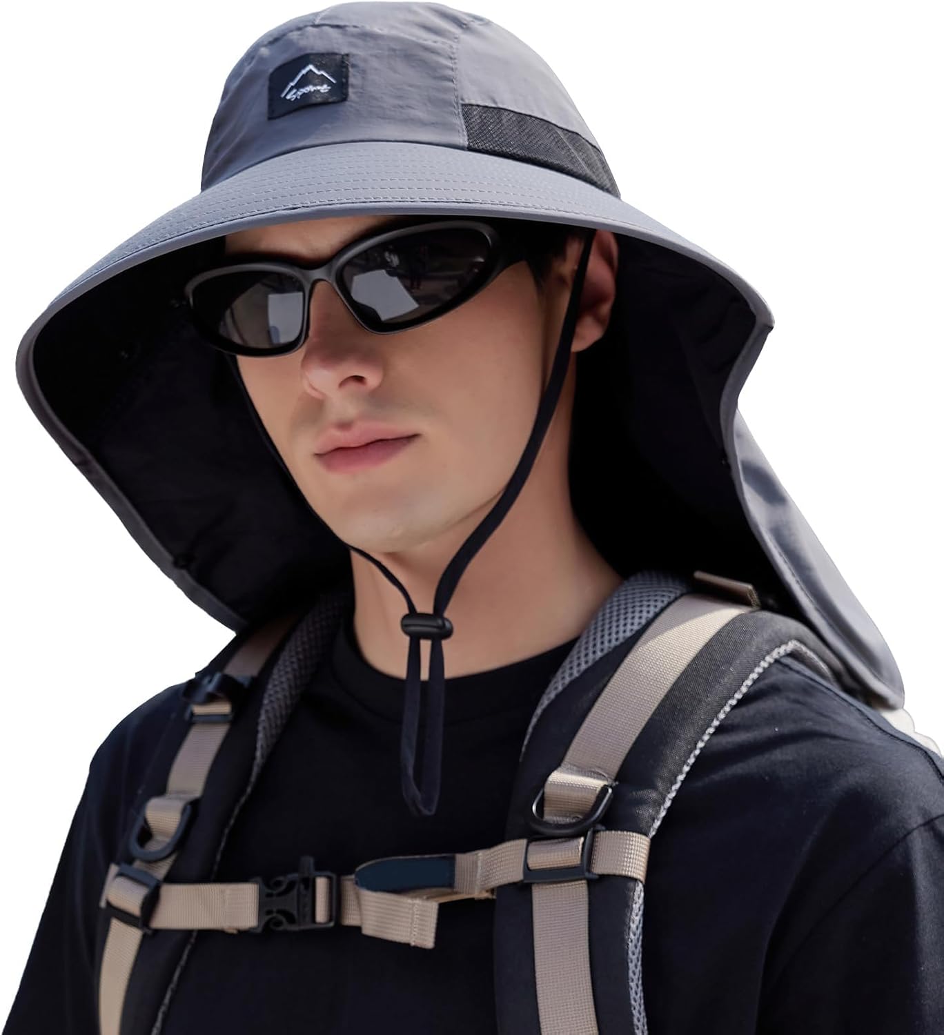 UPF50+ Sun Hat with Neck Flap, - Sun Hat Wide Brim のレビューと価格