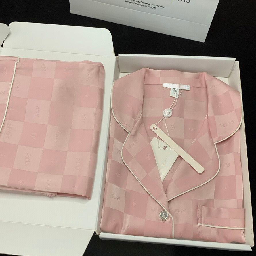 Womens Silk Satin Pajamas Set  - Summer House Clothing のレビューと価格