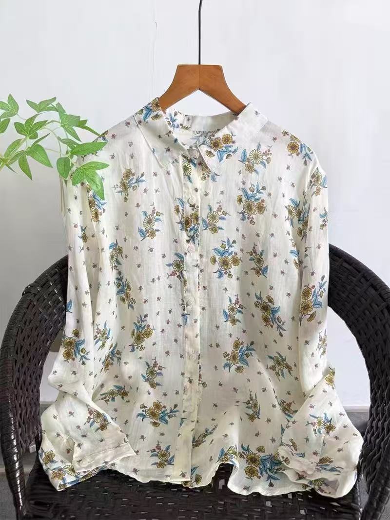 100% Ramie linen shirts and bl - Summer Clothing For Japan のレビューと価格