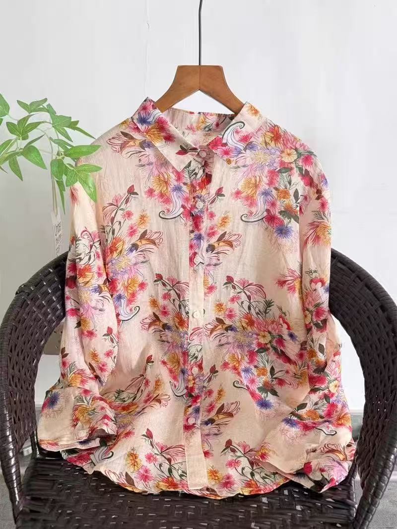 100% Ramie linen shirts and bl - Summer Clothing For Japan のレビューと価格
