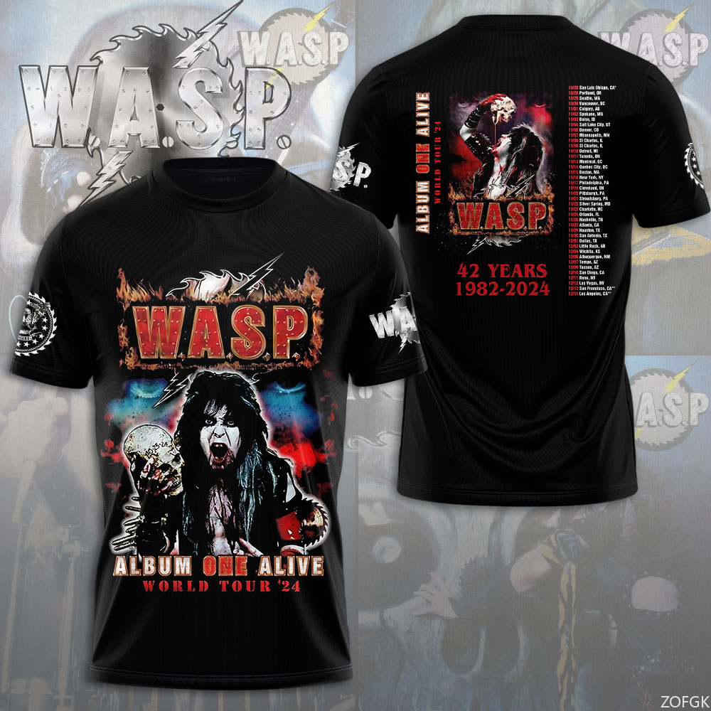 W.A.S.P Rock 3D Printing T-shi - Summer Clothing Y2K のレビューと価格
