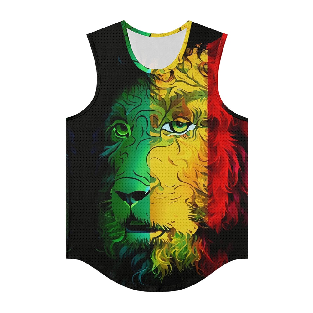 Men Vests Trendy Aura Lion Ani - Summer Clothing Essentials Men のレビューと価格