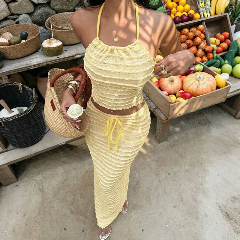 Sexy Elegant Dress Two Piece S - Summer Clothing Vacation のレビューと価格
