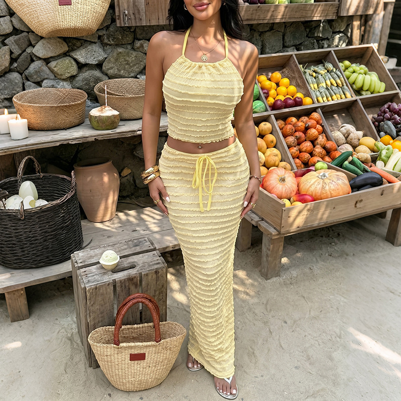 Sexy Elegant Dress Two Piece S - Summer Clothing Vacation のレビューと価格
