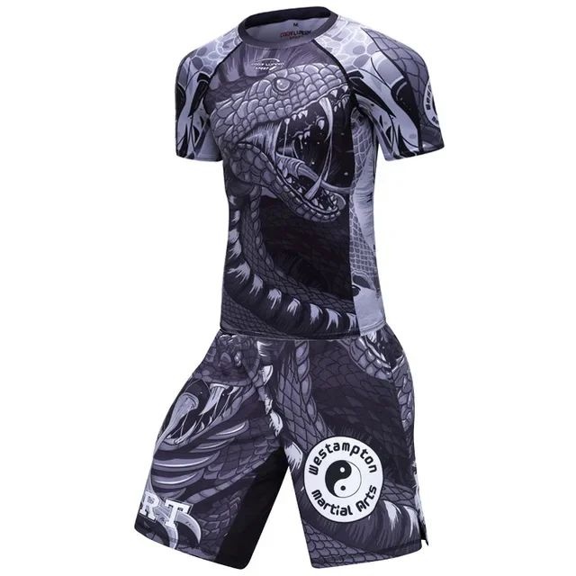 Snake Men MMA Rashguard Jiu Ji - Summer Quotes のレビューと価格
