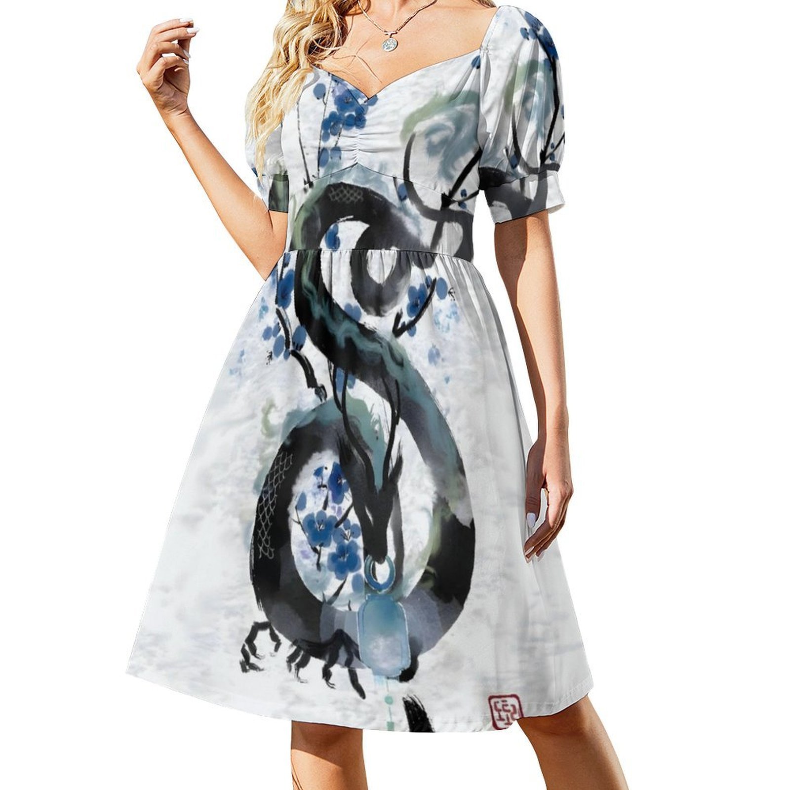 Japanese Blue Night Dragon Ink - Summer Clothing For Japan のレビューと価格