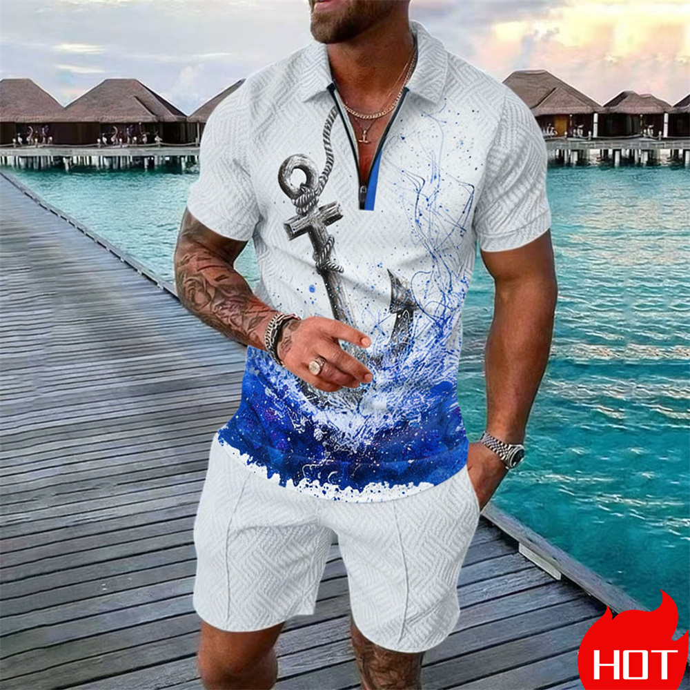 Summer man polo shirt set Vint - Summer Clothing Vacation のレビューと価格