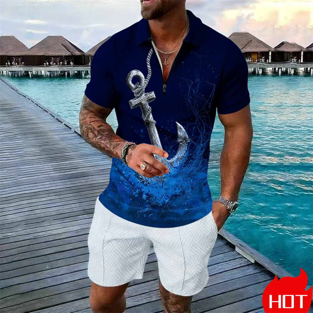 Summer man polo shirt set Vint - Summer Clothing Vacation のレビューと価格