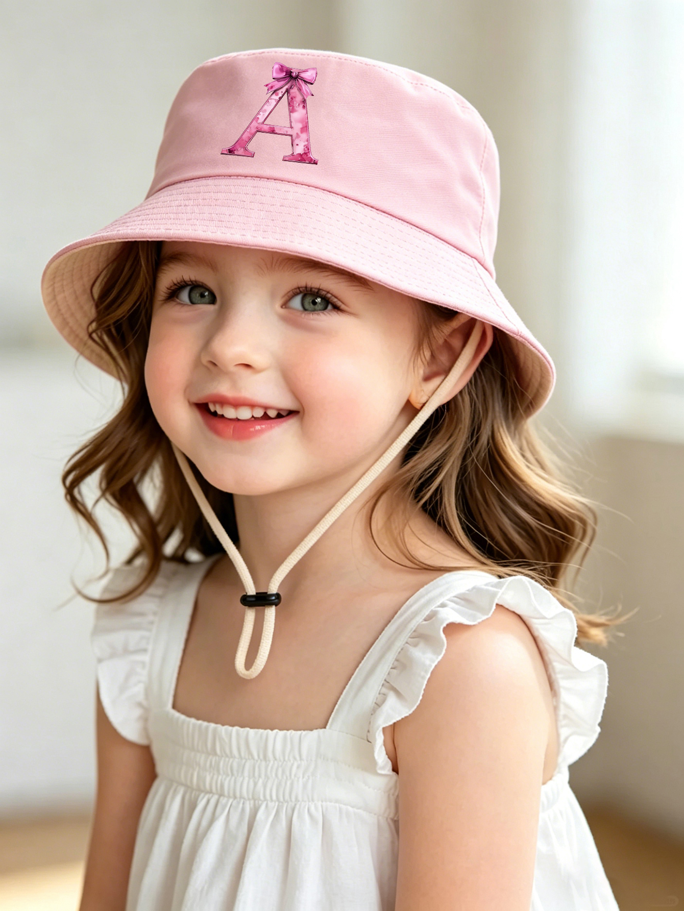 1pc pink baby girl bucket hat  - Summer Quotes のレビューと価格